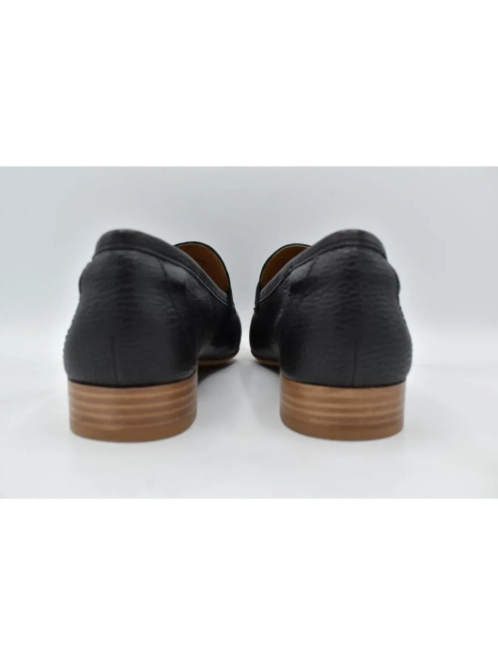 Sofft Womens Size 8 Elinor Moc Toe Black Leather‎ Slip On Shoes Penny Loafers
